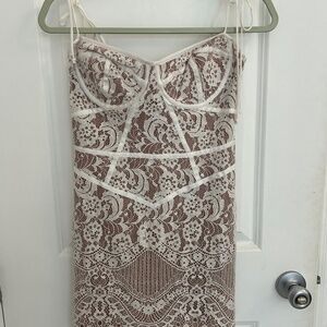 For love and lemons white lace mini dress